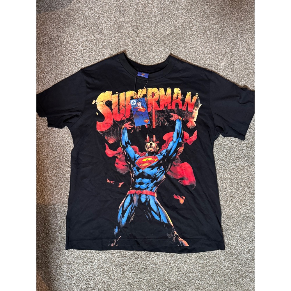Shoe Palace DC Comics Superman Graphic T-Shirt Mens Small Black New NWT